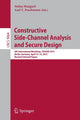Book cover of: Constructive Side-Channel Analysis and Secure Design. By: Stefan Mangard