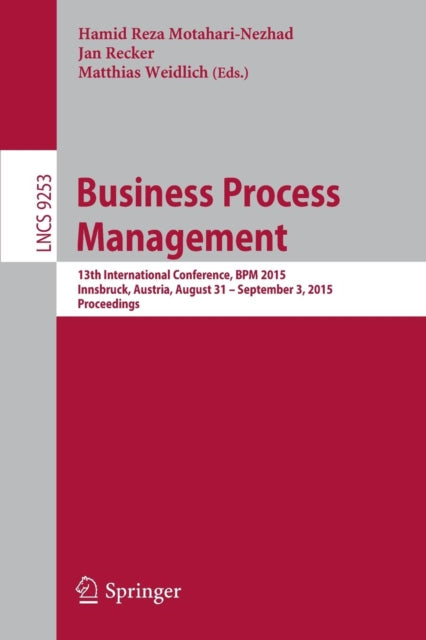Book cover of: Business Process Management. By: Hamid Reza Motahari-Nezhad