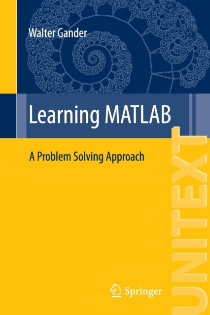 Book cover of: Learning MATLAB. By: Walter Gander