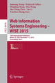 Book cover of: Web Information Systems Engineering – WISE 2015. By: Jianyong WANG