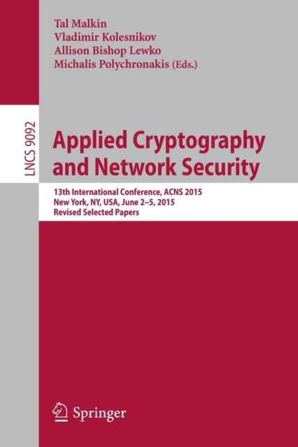Book cover of: Applied Cryptography and Network Security. By: Tal Malkin