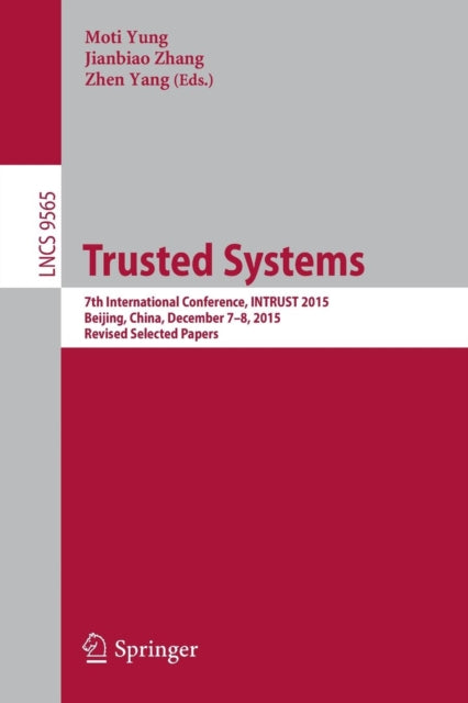Book cover of: Trusted Systems. By: Moti Yung