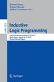 Book cover of: Inductive Logic Programming. By: Katsumi Inoue