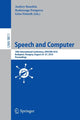 Book cover of: Speech and Computer. By: Andrey Ronzhin