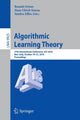 Book cover of: Algorithmic Learning Theory. By: Ronald Ortner