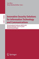 Book cover of: Innovative Security Solutions for Information Technology and Communications. By: Ion Bica