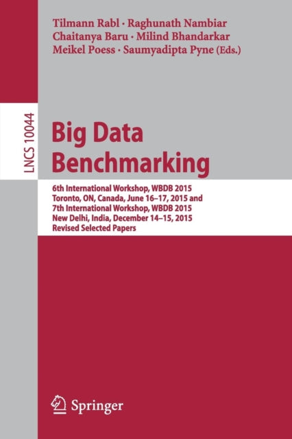 Book cover of: Big Data Benchmarking. By: Tilmann Rabl