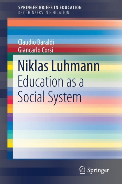 Book cover of: Niklas Luhmann. By: Claudio Baraldi