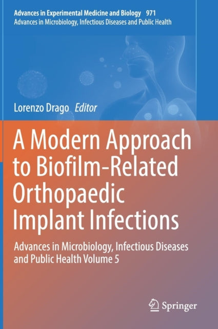 Book cover of: Modern Approach to Biofilm-Related Orthopaedic Implant Infections. By: Lorenzo Drago