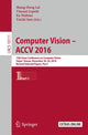 Book cover of: Computer Vision –  ACCV 2016. By: Shang-Hong Lai