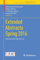 Book cover of: Extended Abstracts Spring 2016. By: Alessandro Colombo