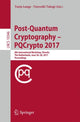 Book cover of: Post-Quantum Cryptography. By: Tanja Lange
