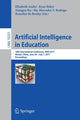 Book cover of: Artificial Intelligence in Education. By: Elisabeth André