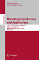 Book cover of: Modelling Foundations and Applications. By: Anthony Anjorin