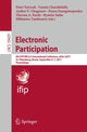 Book cover of: Electronic Participation. By: Peter Parycek