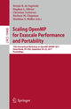 Book cover of: Scaling OpenMP for Exascale Performance and Portability. By: Bronis R. de Supinski