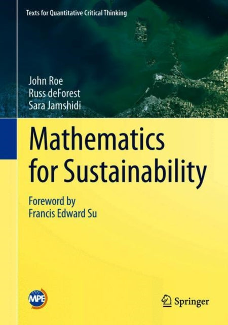 Book cover of: Mathematics for Sustainability. By: John Roe