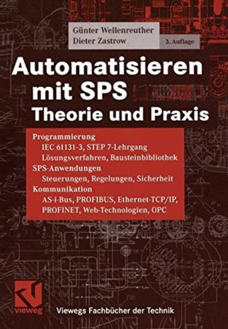 Book cover of: Automatisieren mit SPS. By: Günter Wellenreuther