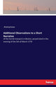 Book cover of: Additional Observations to a Short Narrative