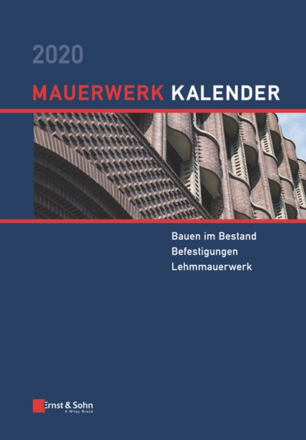 Book cover of: Mauerwerk-Kalender 2020. By: Wolfram Jäger