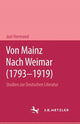 Book cover of: Von Mainz nach Weimar (1793–1919). By: Jost Hermand