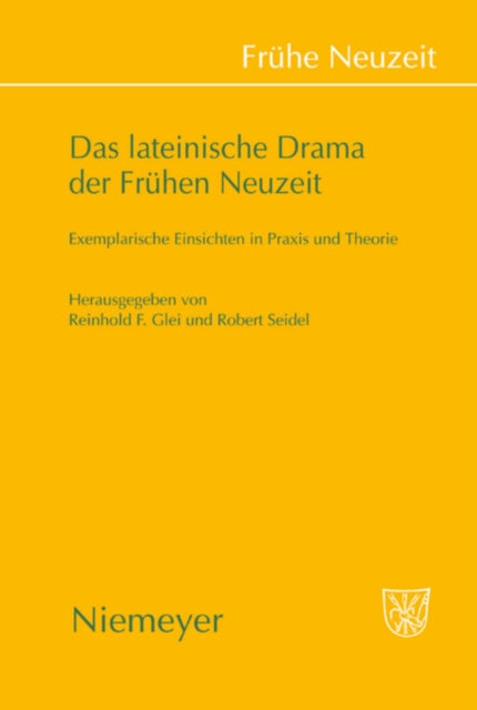 Book cover of: Das Lateinische Drama Der Fruhen Neuzeit. By: Reinhold Glei
