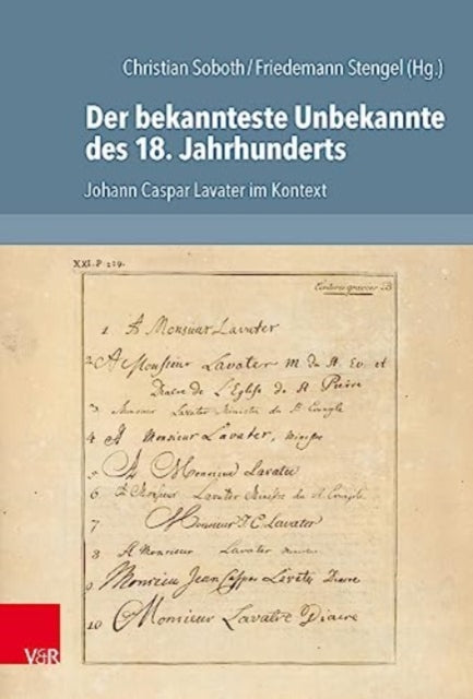 Book cover of: Der bekannteste Unbekannte des 18. Jahrhunderts. By: Christian Soboth