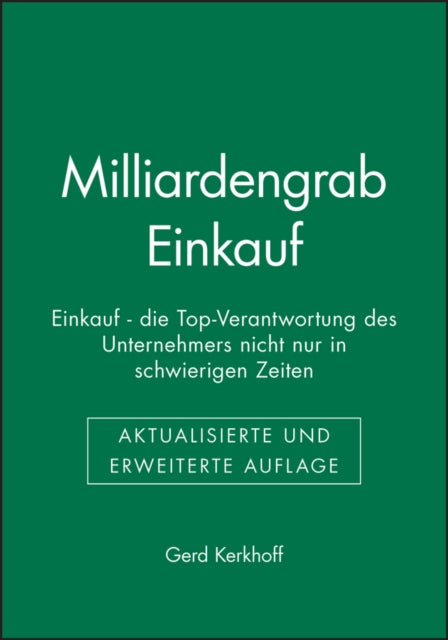 Book cover of: Milliardengrab Einkauf. By: Gerd Kerkhoff