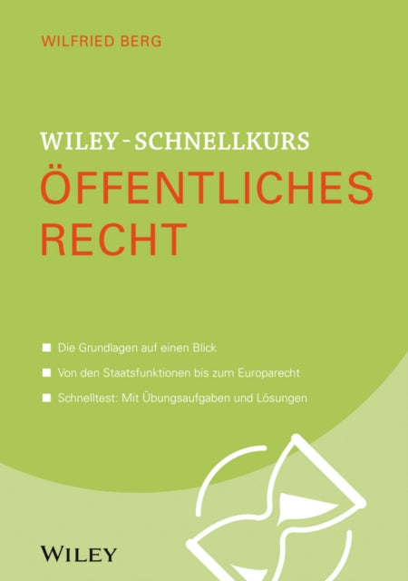 Book cover of: Wiley-Schnellkurs Offentliches Recht. By: Wilfried Berg