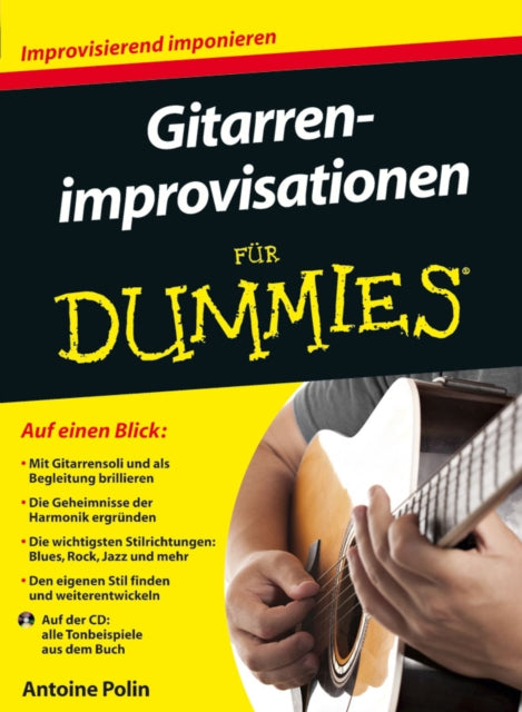 Book cover of: Gitarrenimprovisationen fur Dummies. By: Oliver Fehn