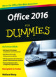 Book cover of: Office 2016 fur Dummies. By: Wallace Wang