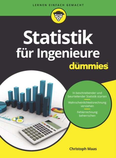 Book cover of: Statistik fur Ingenieure fur Dummies. By: Christoph Maas