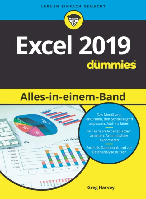 Book cover of: Excel 2019 Alles-in-einem-Band fur Dummies. By: Greg Harvey