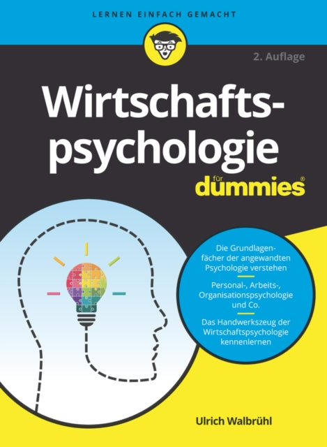 Book cover of: Wirtschaftspsychologie fur Dummies. By: Ulrich Walbrühl