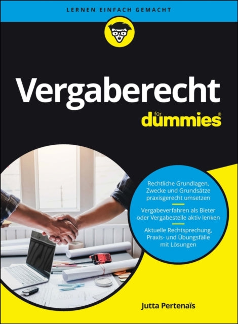 Book cover of: Vergaberecht fur Dummies. By: Jutta Pertenais