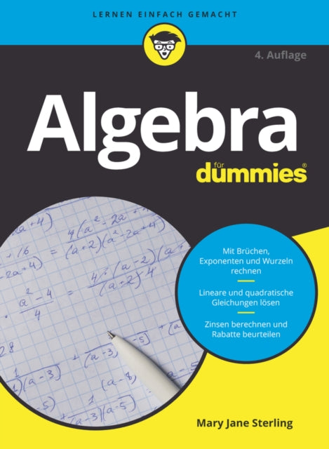 Book cover of: Algebra fur Dummies. By: Mary Jane Sterling