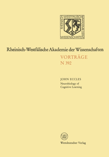 Book cover of: Neurobiology of Cognitive Learning. By: John C. Eccles