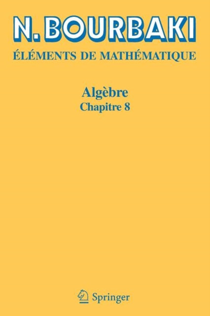 Book cover of: Algebre. By: Nicolas Bourbaki