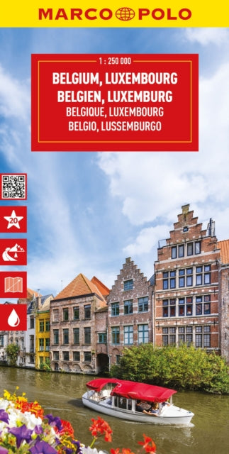 Book cover of: Belgium and Luxembourg Marco Polo Map