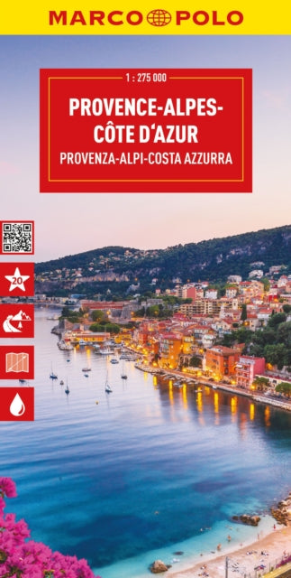 Book cover of: Provence, Alps, Cote d'Azur Marco Polo Map