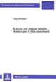 Book cover of: Nutzung und Analyse verbaler Aeuerungen in Bildungssoftware