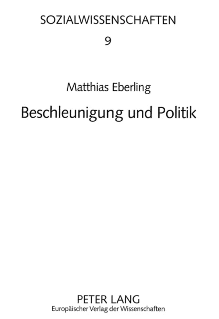 Book cover of: Beschleunigung und Politik