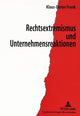 Book cover of: Rechtsextremismus und Unternehmensreaktionen