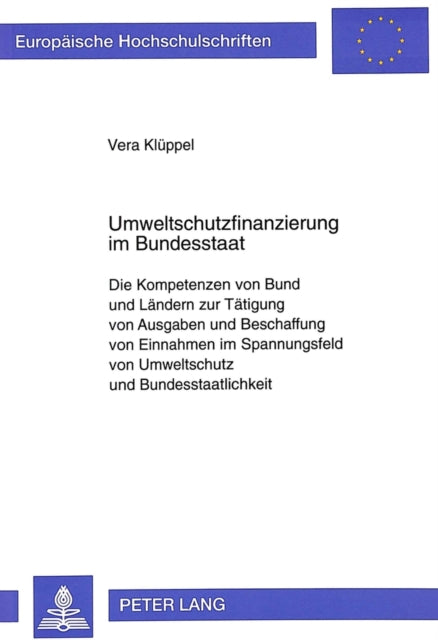 Book cover of: Umweltschutzfinanzierung im Bundesstaat