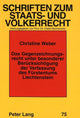 Book cover of: Das Gegenzeichnungsrecht unter besonderer Beruecksichtigung der Verfassung des Fuerstentums Liechtenstein