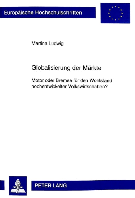 Book cover of: Globalisierung der Maerkte. By: Martina Ludwig