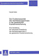 Book cover of: Der Funktionswandel Des Sachleistungsprinzips in Der Gesetzlichen Krankenversicherung