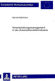 Book cover of: Vorentwicklungsmanagement in der Automobilzulieferindustrie. By: Gernot Diehlmann