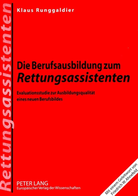 Book cover of: Berufsausbildung Zum Rettungsassistenten