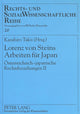 Book cover of: Lorenz von Steins Arbeiten fuer Japan
